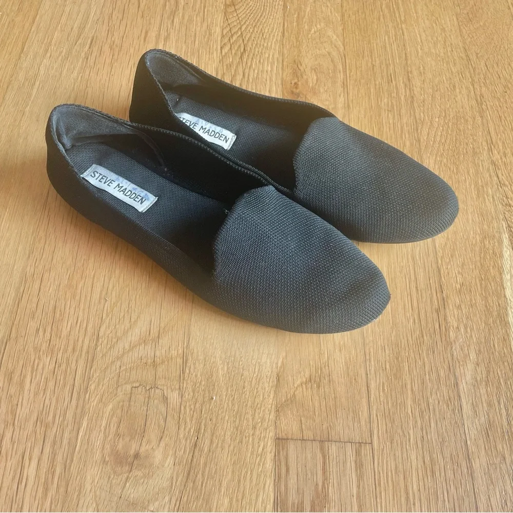Steve Madden Girl Black Ballet Flats Womens Size 8M - Picture 1 of 6
